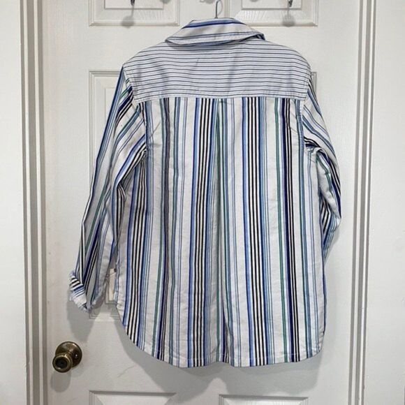 Maeve by Anthropologie Striped Shirt Jacket Womens Size Small - Picture 16 of 16